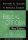 Handbook of Biblical Criticism